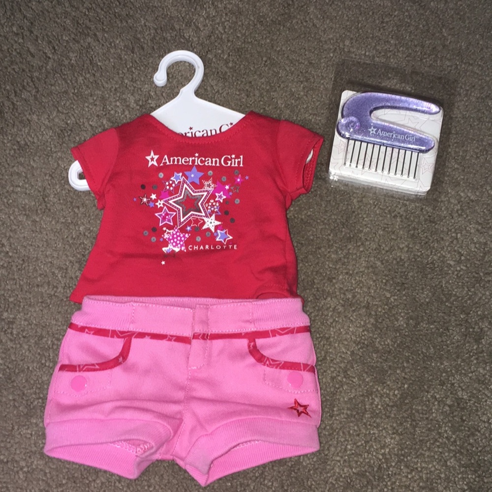 American Girl Charlotte, NC t-shirt and shorts!